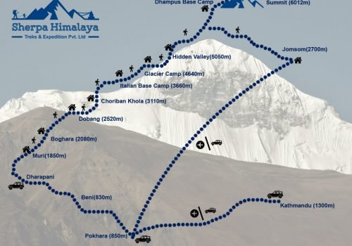 Dhampus-Peak-map