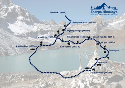 Langtang-Valley-with-gosaikunda-lake-trek-map